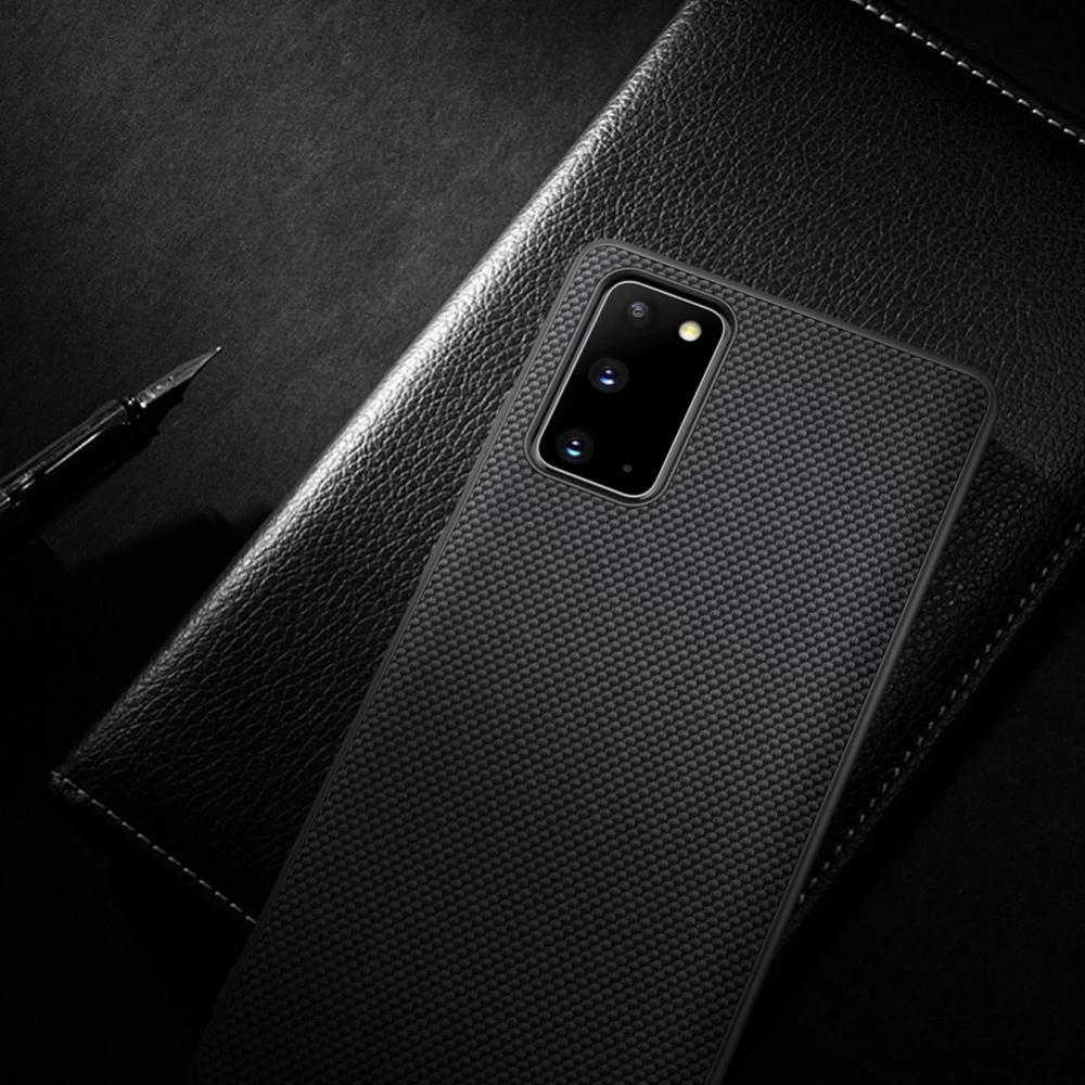 Samsung Galaxy Note 20 dėklas Juoda Nillkin Textured 
