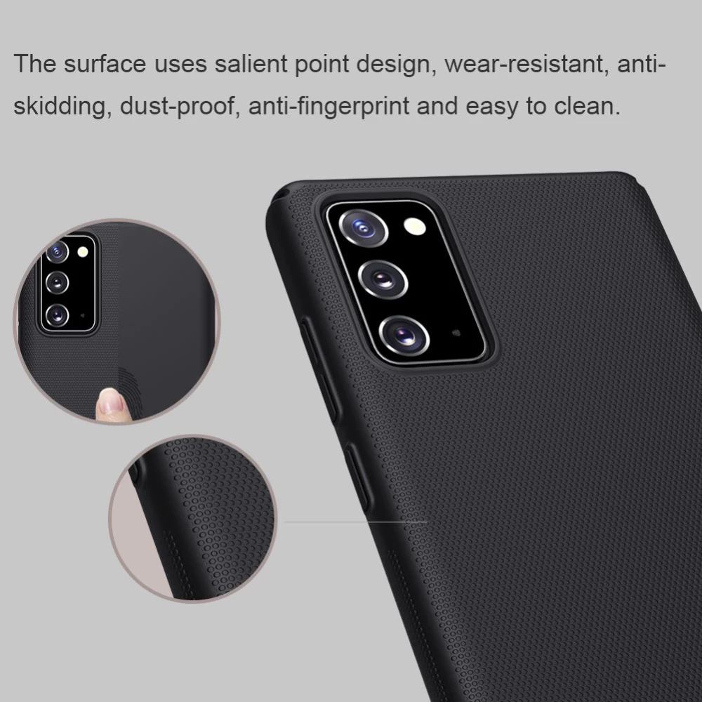 Samsung Galaxy Note 20 dėklas Juoda Nillkin Super Frosted Shield