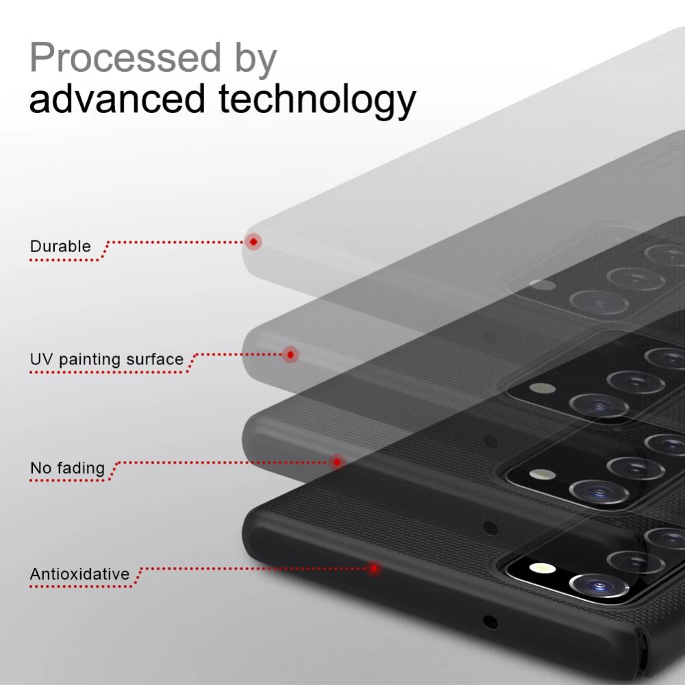 Samsung Galaxy Note 20 dėklas Juoda Nillkin Super Frosted Shield