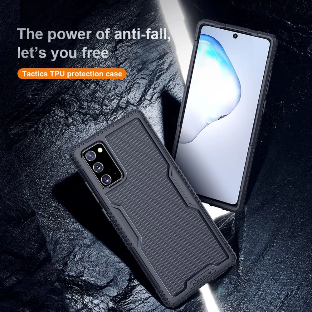 Samsung Galaxy Note 20 dėklas Juoda Nillkin Tactics 