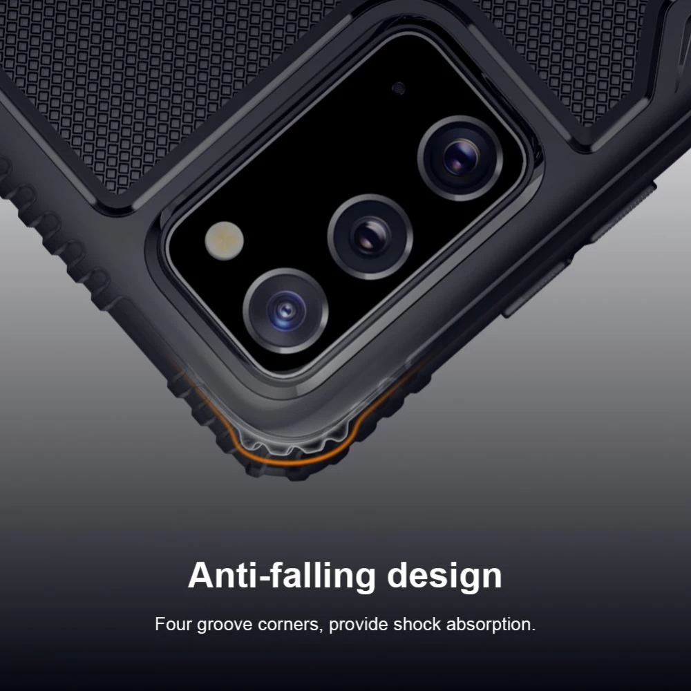 Samsung Galaxy Note 20 dėklas Juoda Nillkin Tactics 