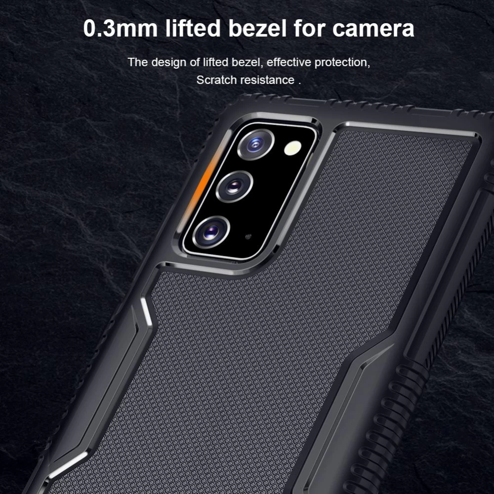 Samsung Galaxy Note 20 dėklas Juoda Nillkin Tactics 
