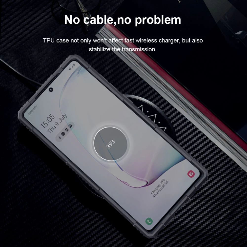 Samsung Galaxy Note 20 dėklas Juoda Nillkin Tactics 