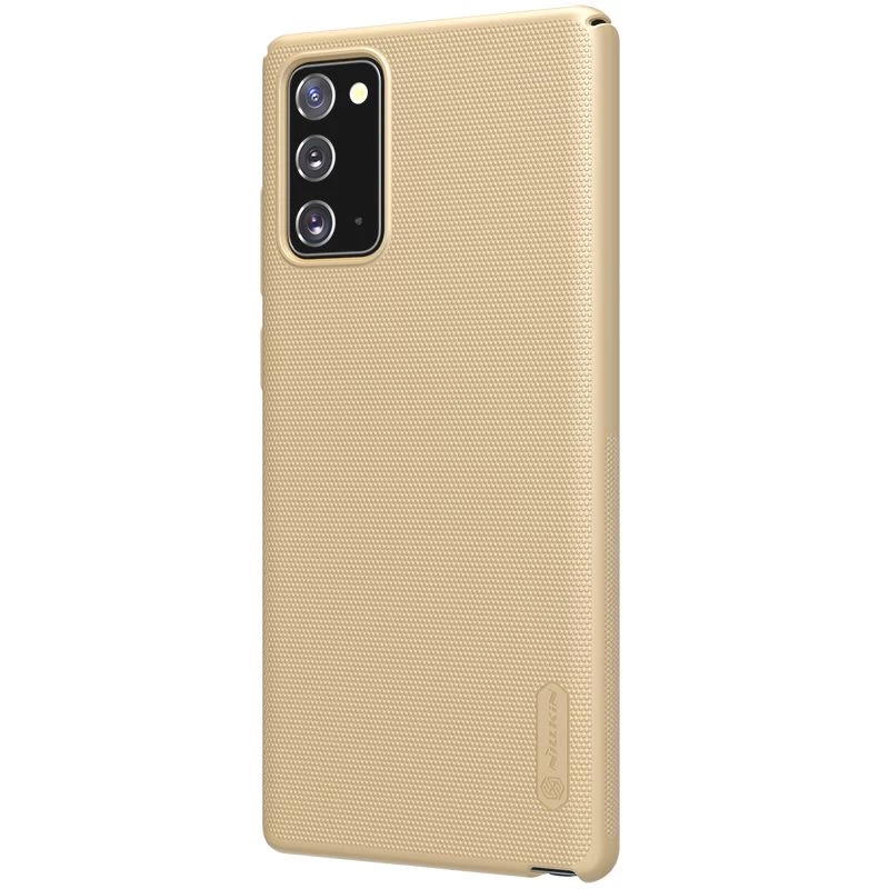 Samsung Galaxy Note 20 dėklas auksinis Nillkin Super Frosted Shield