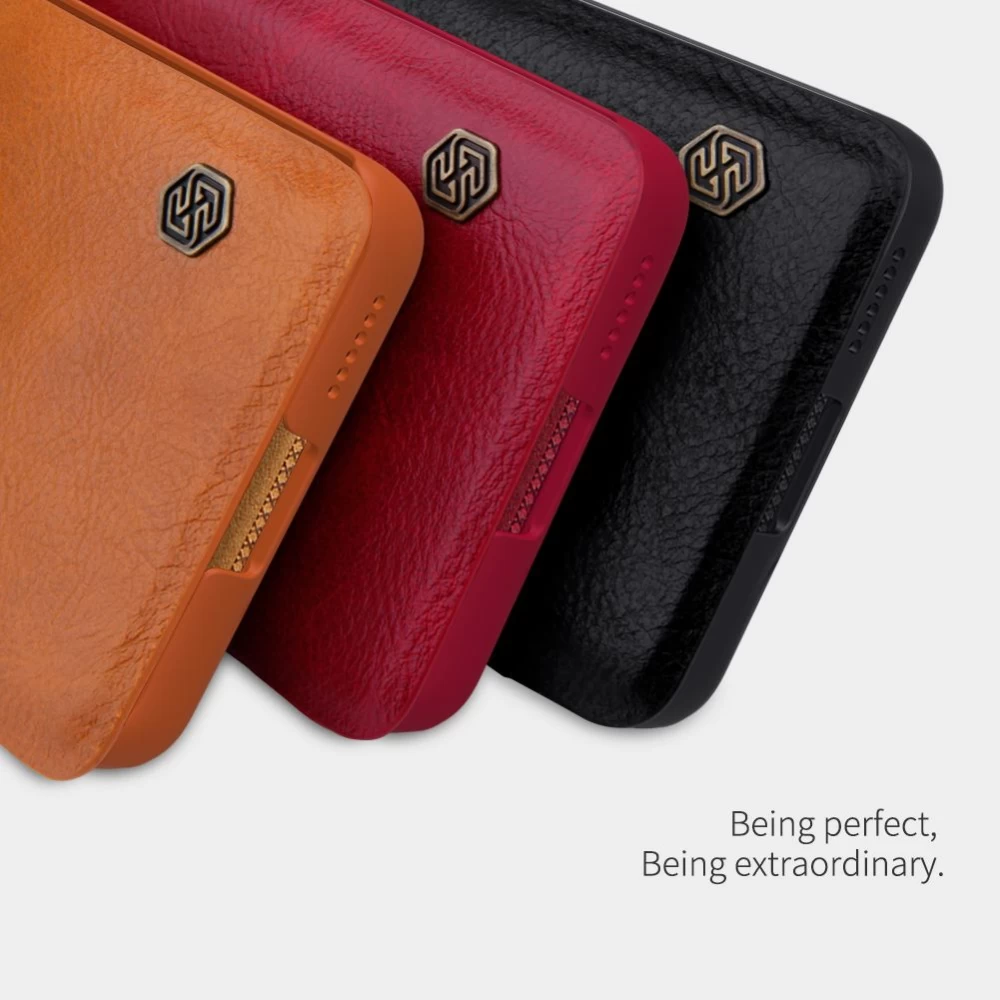 Huawei P40 Pro Plus чехол коричневый Nillkin Qin Leather