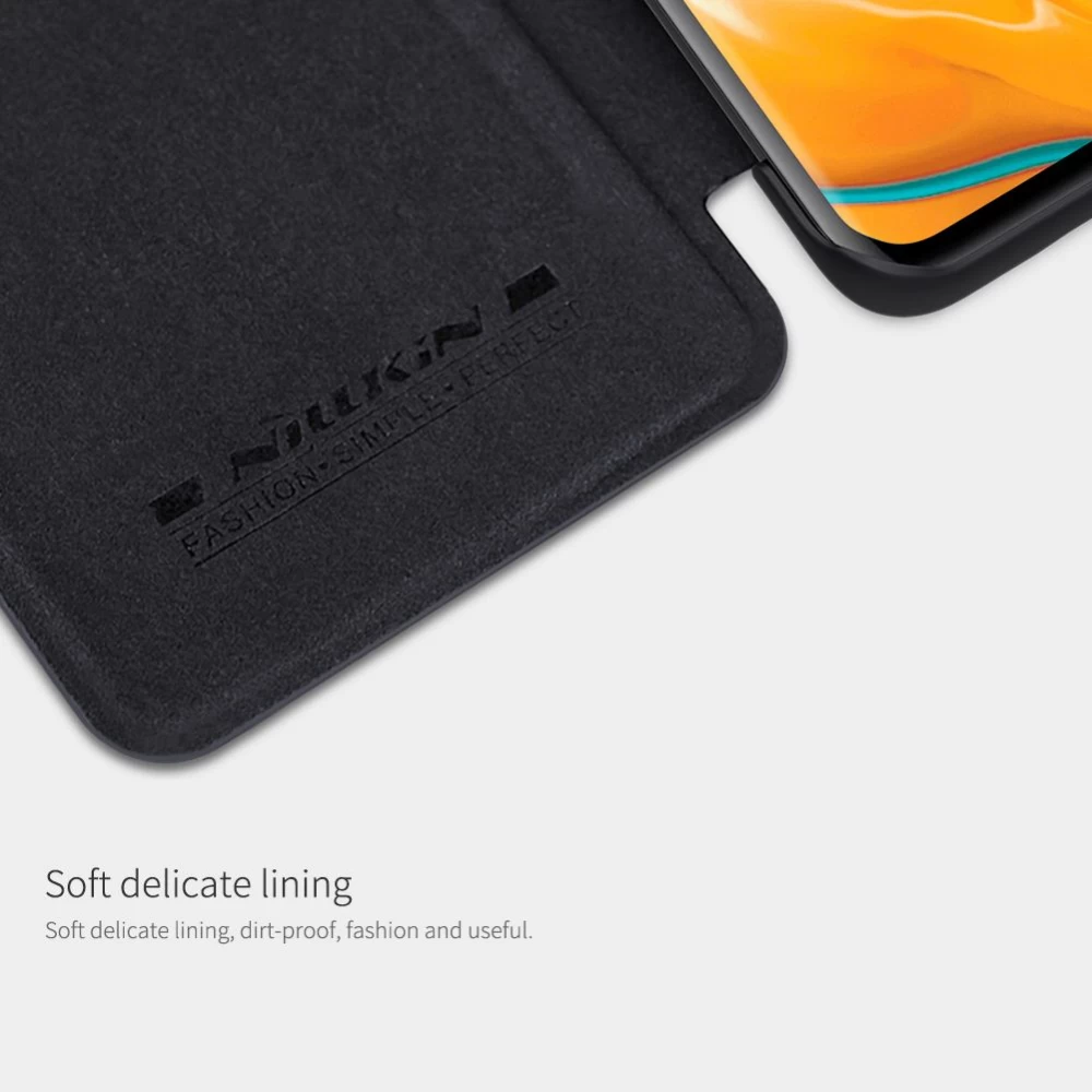 Huawei P40 Pro Plus чехол коричневый Nillkin Qin Leather