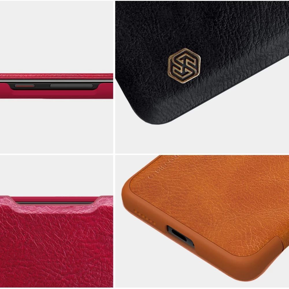 Huawei P40 Pro Plus чехол коричневый Nillkin Qin Leather