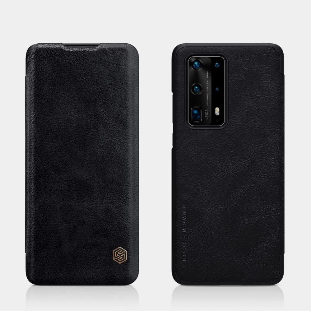 Huawei P40 Pro Plus чехол коричневый Nillkin Qin Leather
