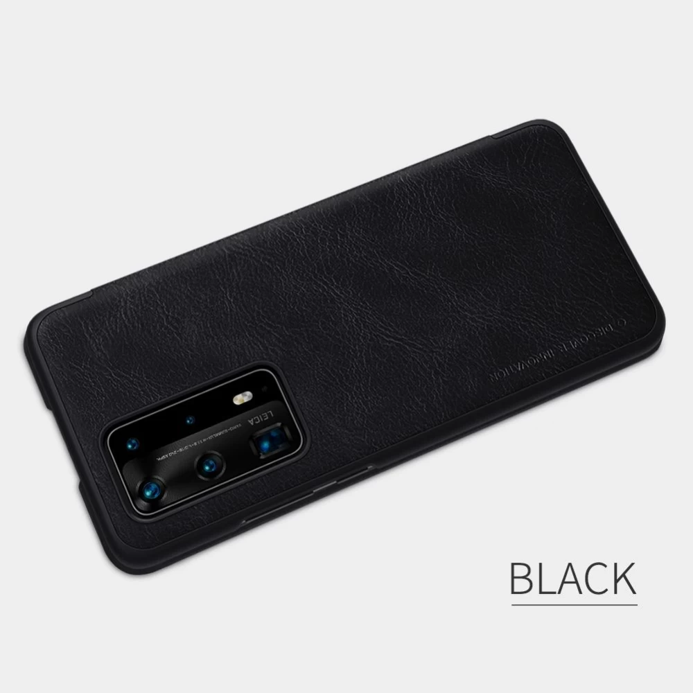 Huawei P40 Pro Plus чехол коричневый Nillkin Qin Leather