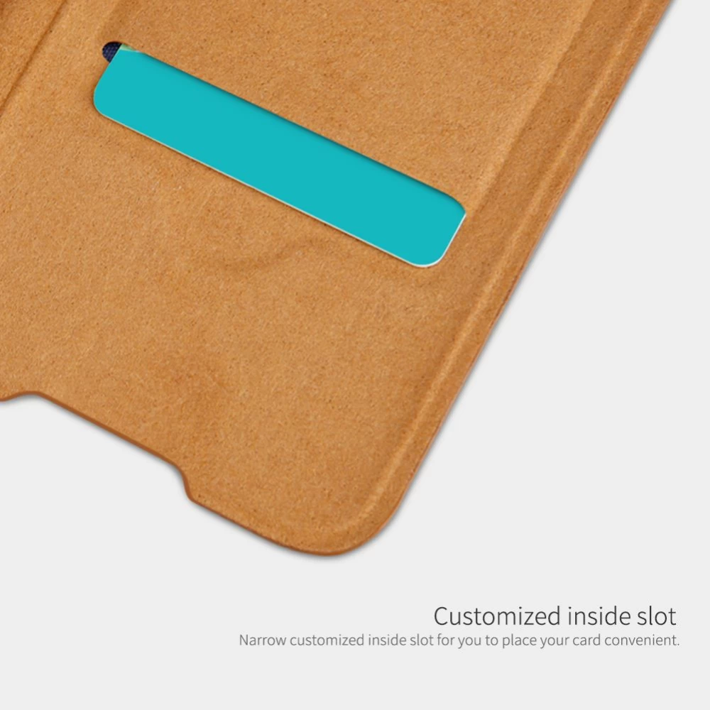 Huawei P40 Pro Plus dėklas Juoda Nillkin Qin Leather