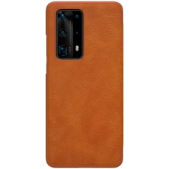Huawei P40 Pro Plus чехол коричневый Nillkin Qin Leather 