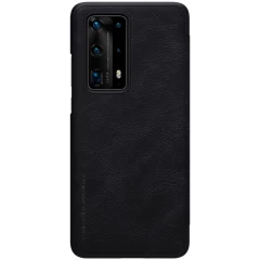 Huawei P40 Pro Plus dėklas Juoda Nillkin Qin Leather 