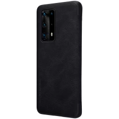 Huawei P40 Pro Plus dėklas Juoda Nillkin Qin Leather 