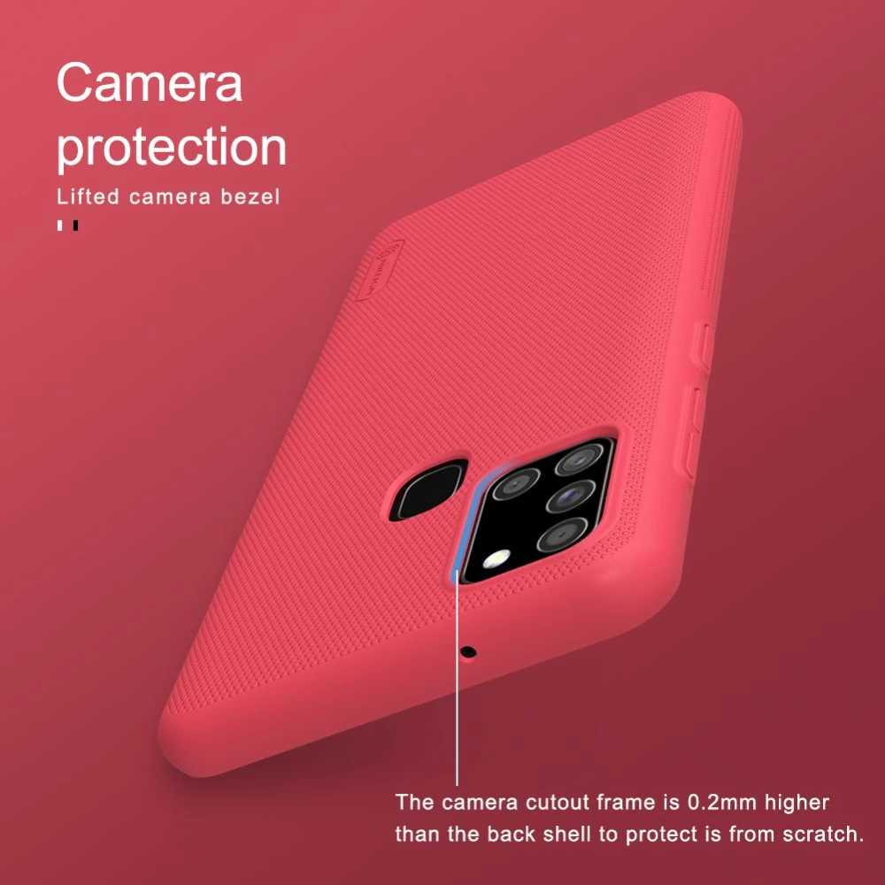 Samsung Galaxy A21S skal gyllene Nillkin Super Frosted Shield