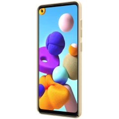 Samsung Galaxy A21S skal gyllene Nillkin Super Frosted Shield 