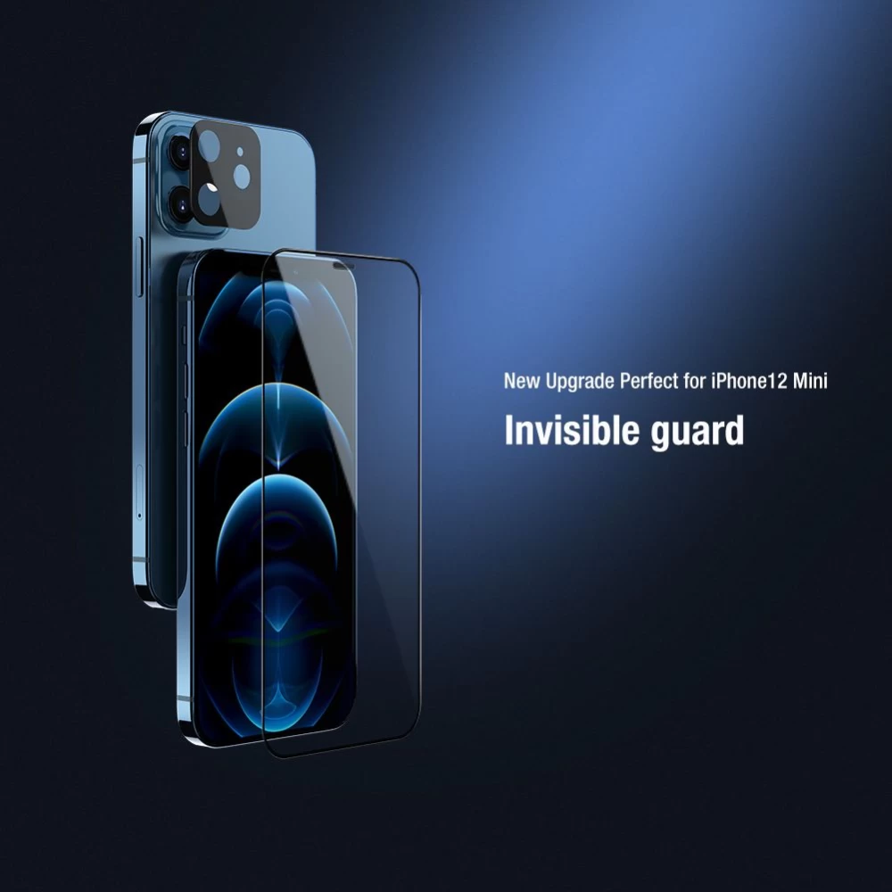 Apple iPhone 12 Mini kaitseklaas  Nillkin 2-in-1 HD Full Screen/Camera Tempered Glass