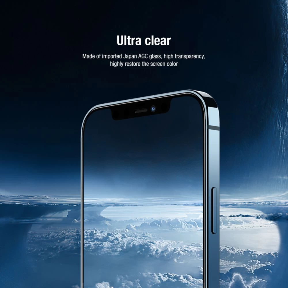 Apple iPhone 12 Mini kaitseklaas  Nillkin 2-in-1 HD Full Screen/Camera Tempered Glass