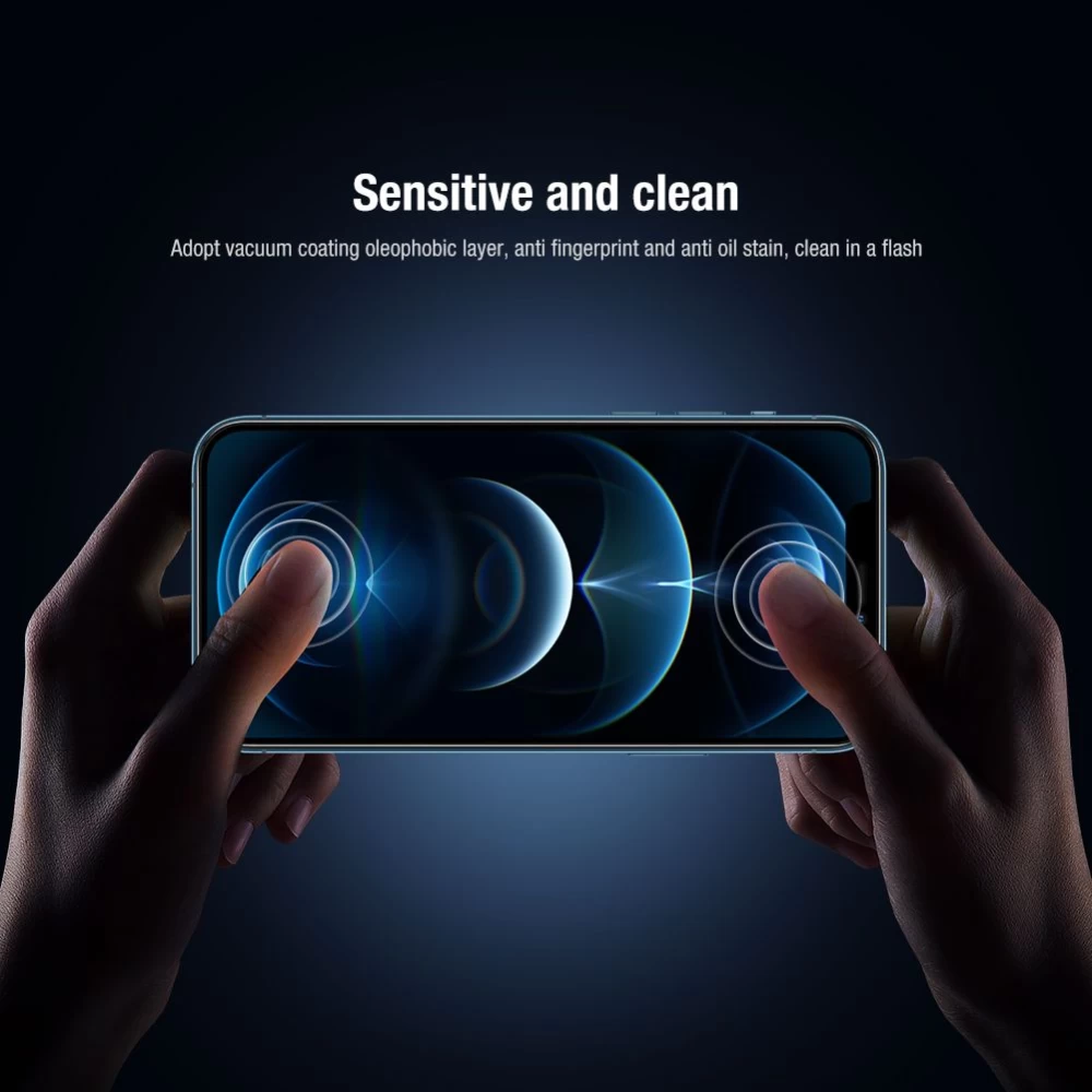 Apple iPhone 12 Mini kaitseklaas  Nillkin 2-in-1 HD Full Screen/Camera Tempered Glass