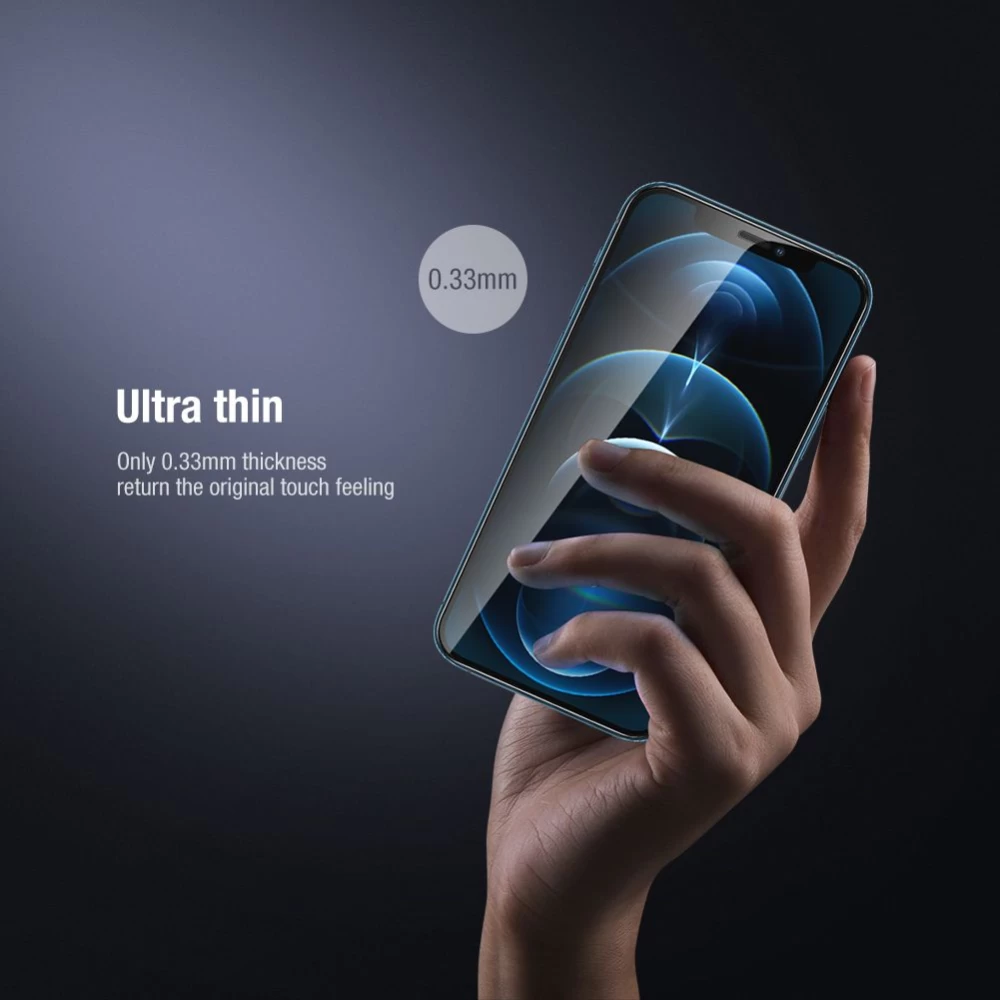 Apple iPhone 12 Mini kaitseklaas  Nillkin 2-in-1 HD Full Screen/Camera Tempered Glass