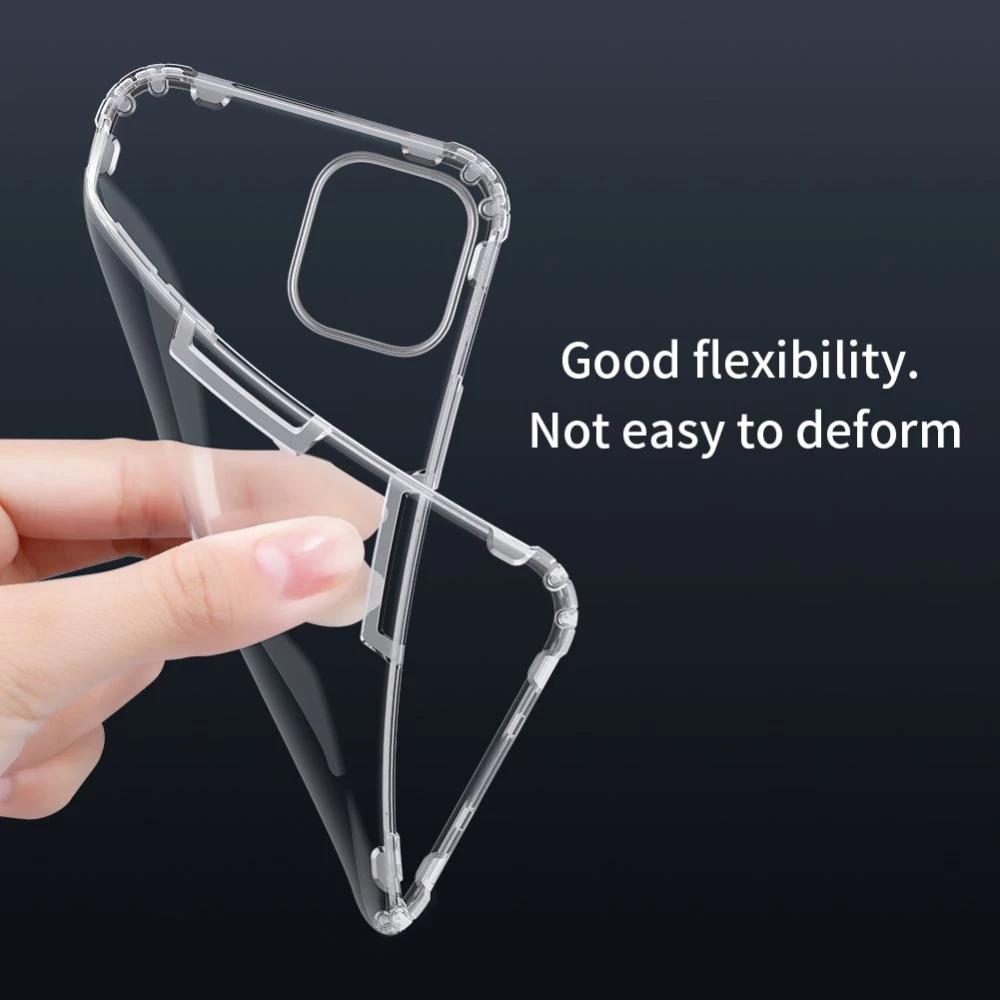 Apple iPhone 12 Mini suojakuori läpikuultava harmaa Nillkin TPU
