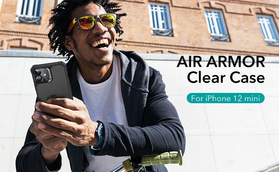 Apple iPhone 12 Mini suojakuori läpikuultava harmaa ESR Air Armor