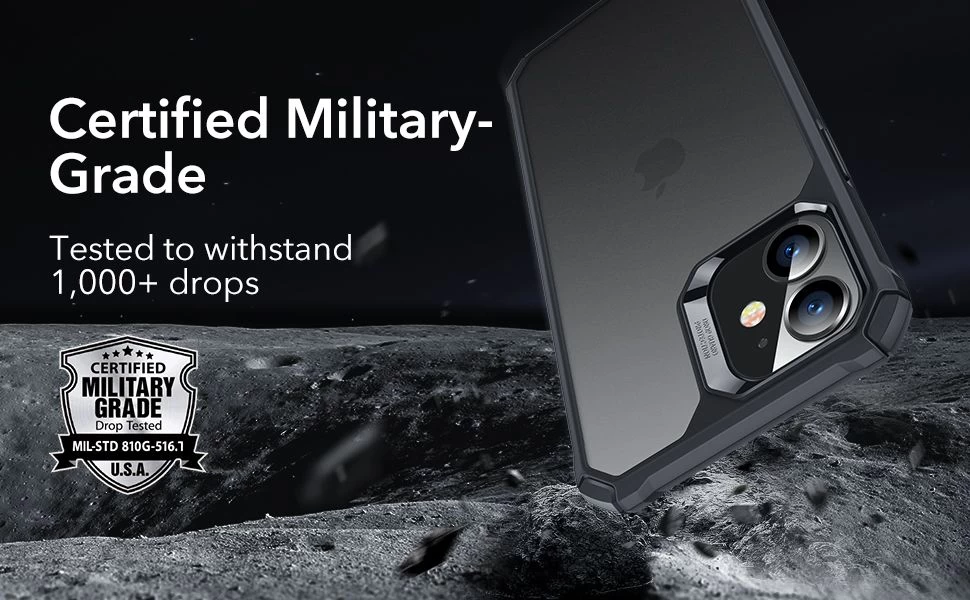 Apple iPhone 12 Mini suojakuori läpikuultava harmaa ESR Air Armor