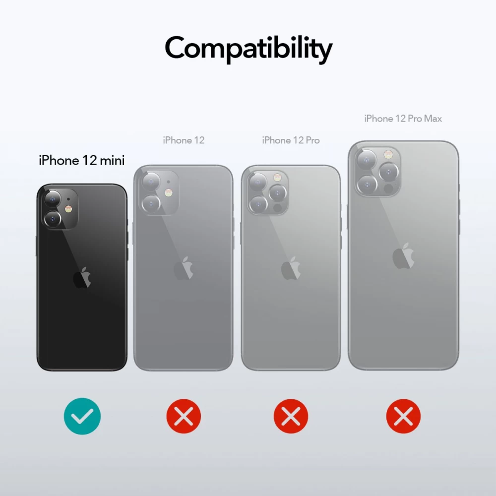 Apple iPhone 12 Mini suojakuori läpikuultava harmaa ESR Air Armor