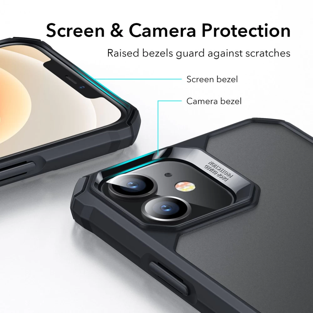 Apple iPhone 12 Mini suojakuori läpikuultava harmaa ESR Air Armor