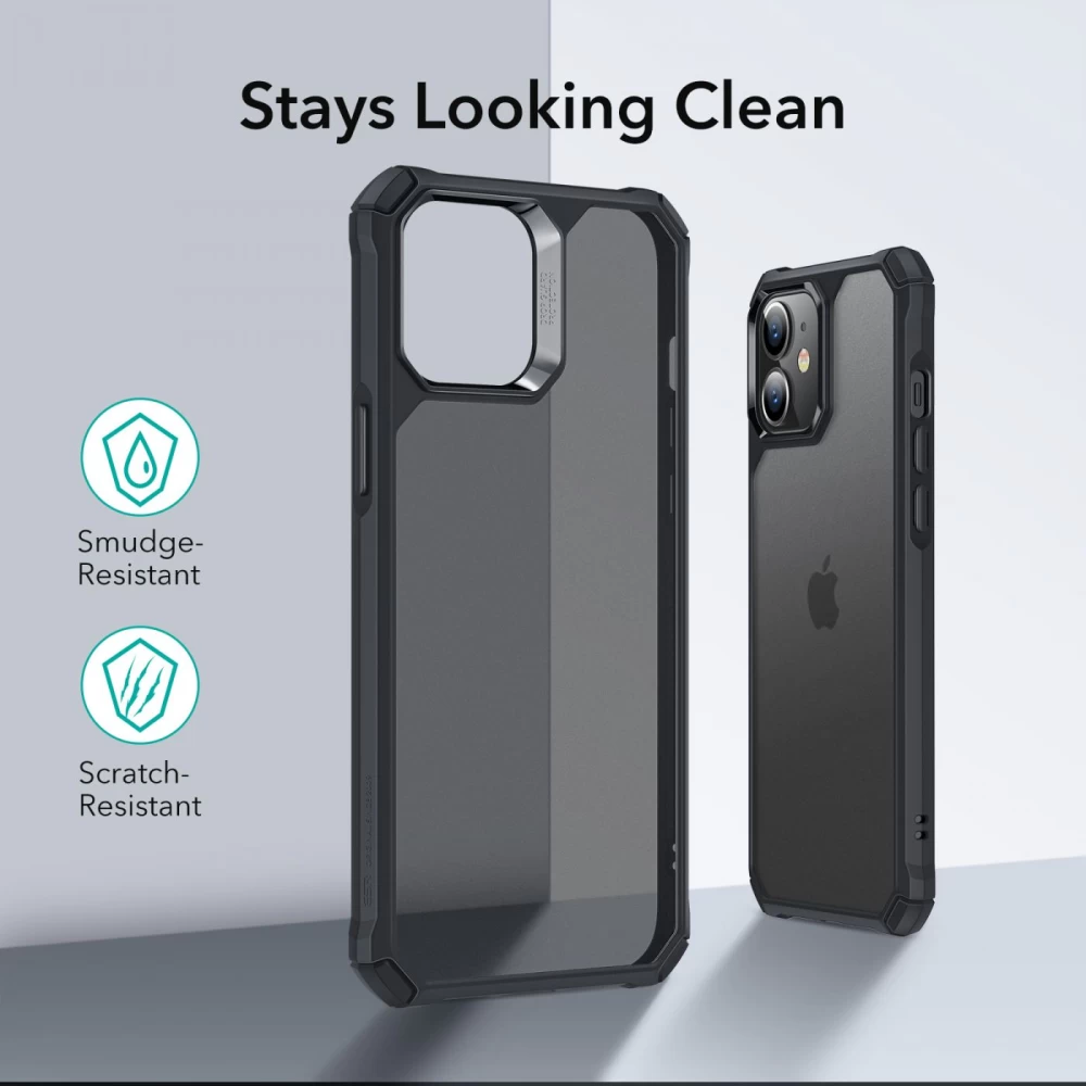 Apple iPhone 12 Mini suojakuori läpikuultava harmaa ESR Air Armor