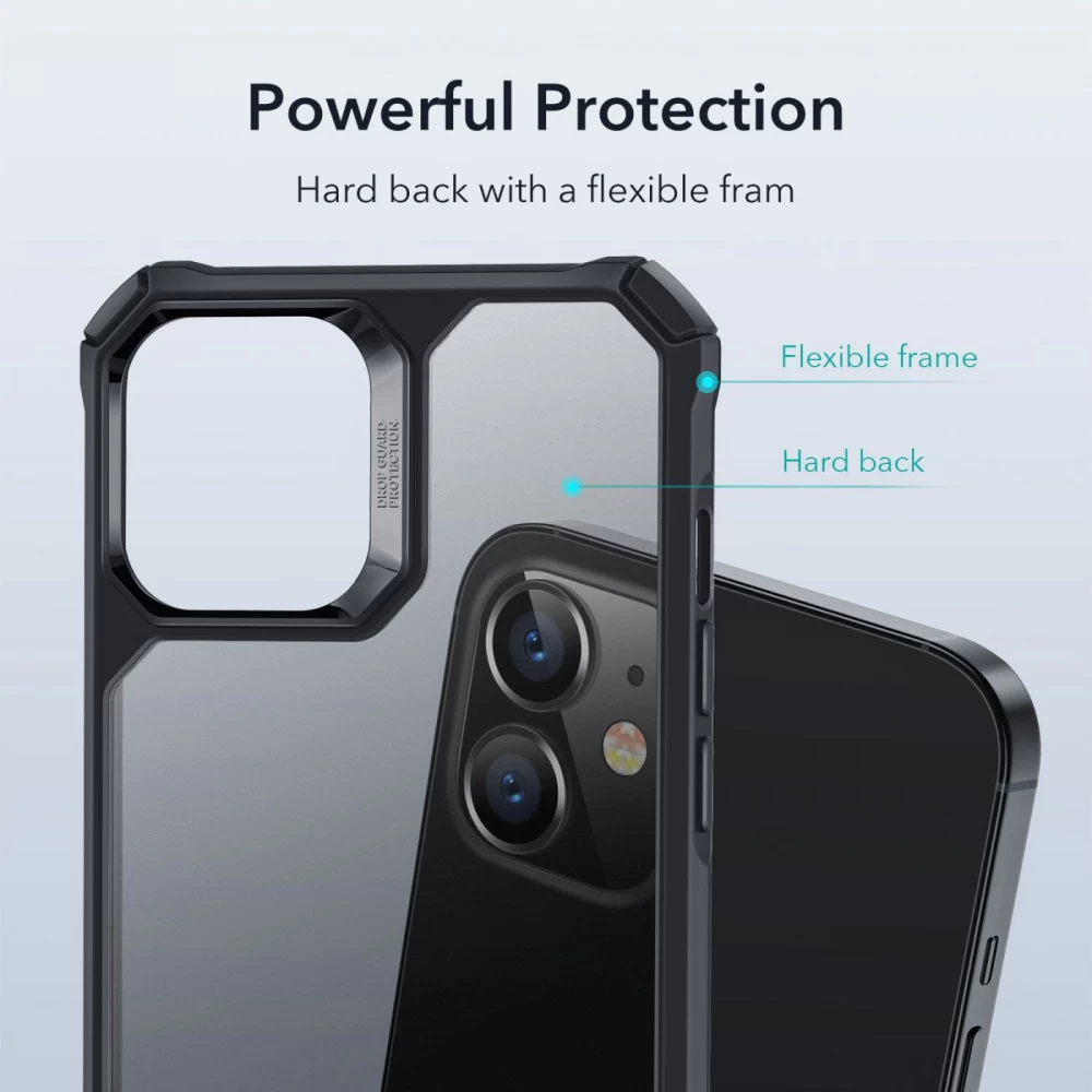 Apple iPhone 12 Mini suojakuori läpikuultava harmaa ESR Air Armor