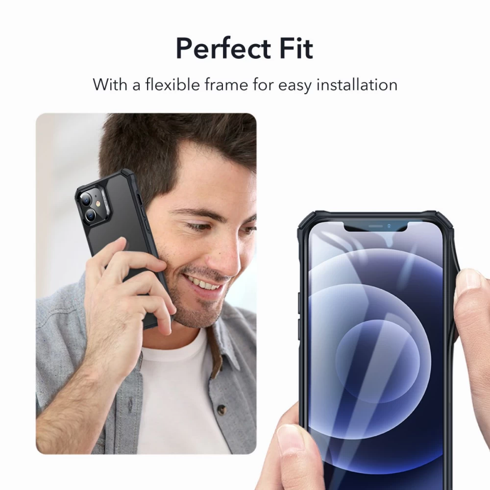 Apple iPhone 12 Mini suojakuori läpikuultava harmaa ESR Air Armor