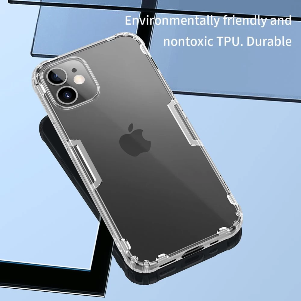 Apple iPhone 12 Mini skal genomskinlig blå Nillkin TPU