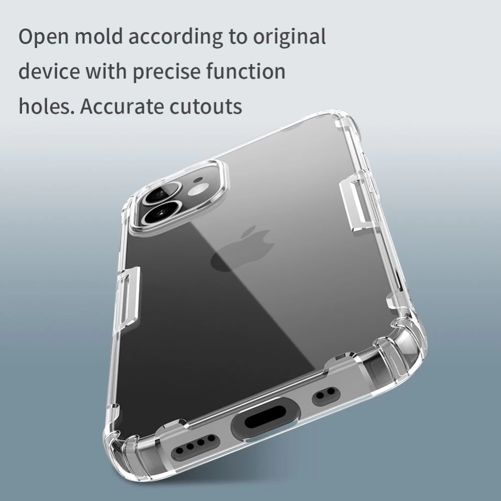 Apple iPhone 12 Mini skal genomskinlig blå Nillkin TPU