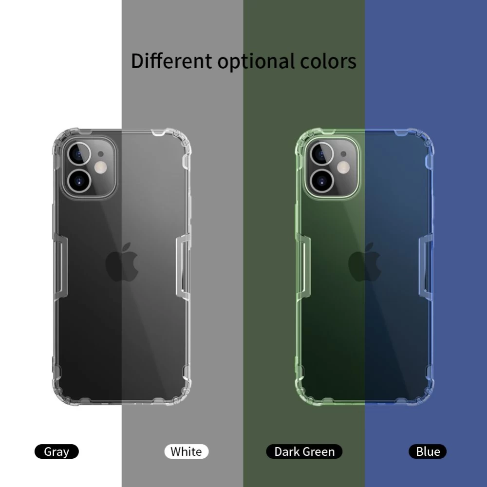 Apple iPhone 12 Mini skal genomskinlig blå Nillkin TPU