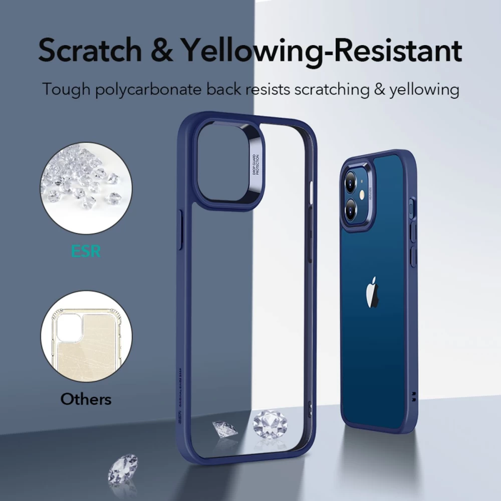 Apple iPhone 12 Mini case translucent blue ESR Classic Hybrid
