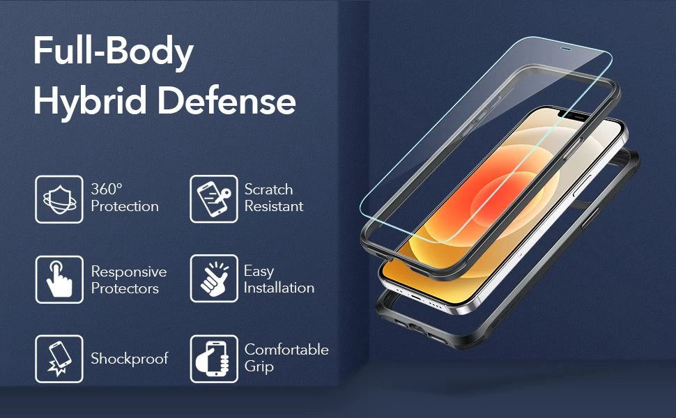 Apple iPhone 12 Mini suojakuori musta ESR Alliance