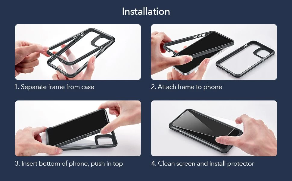Apple iPhone 12 Mini suojakuori musta ESR Alliance