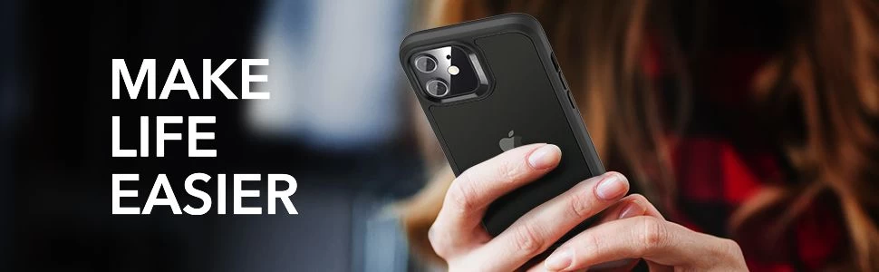 Apple iPhone 12 Mini suojakuori musta ESR Ice Shield