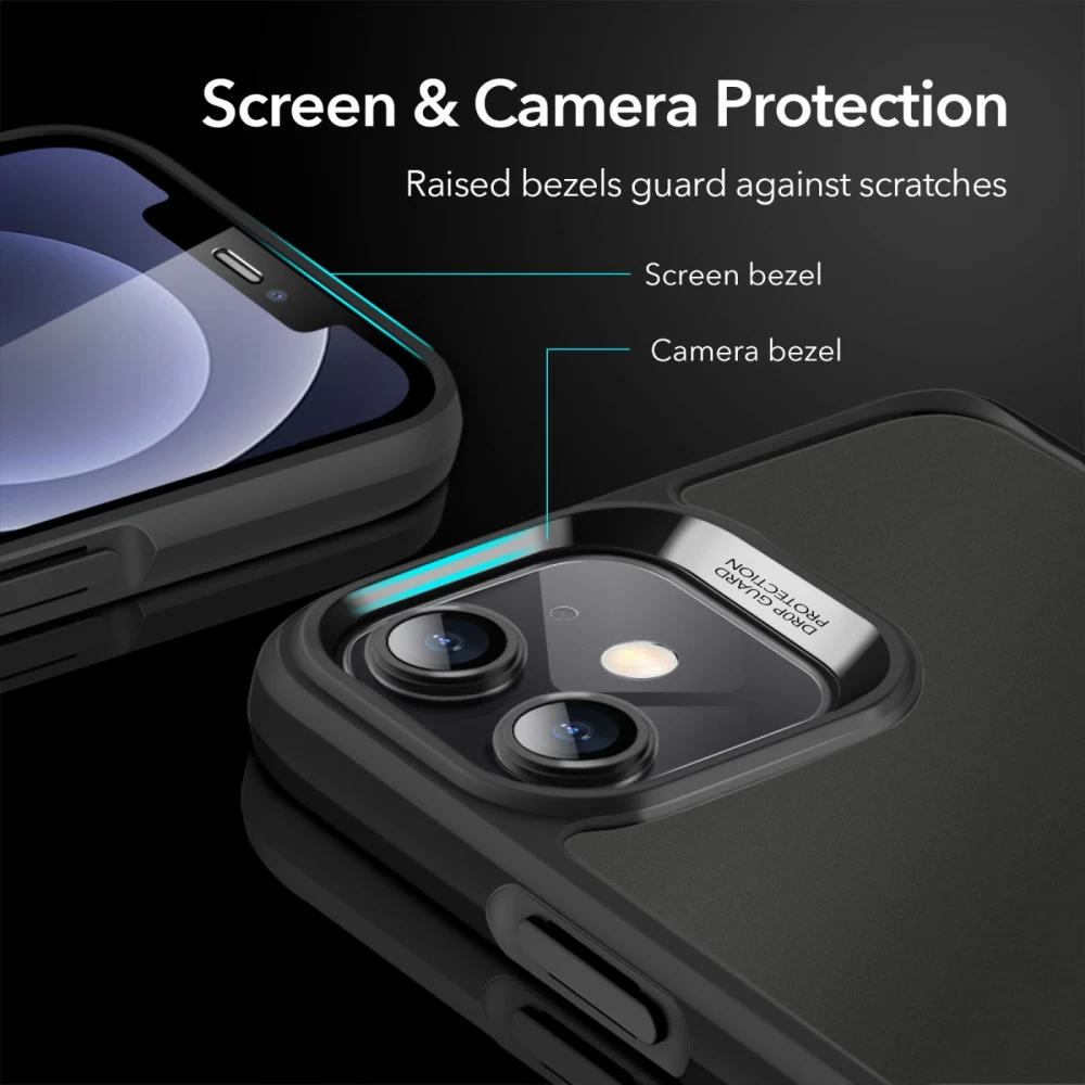 Apple iPhone 12 Mini suojakuori musta ESR Ice Shield