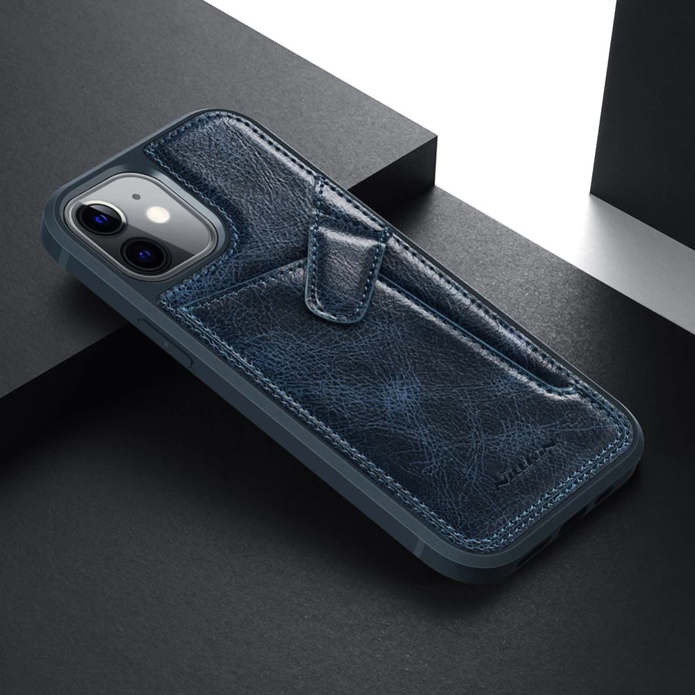 Apple iPhone 12 Mini skal svart Nillkin Aoge Leather