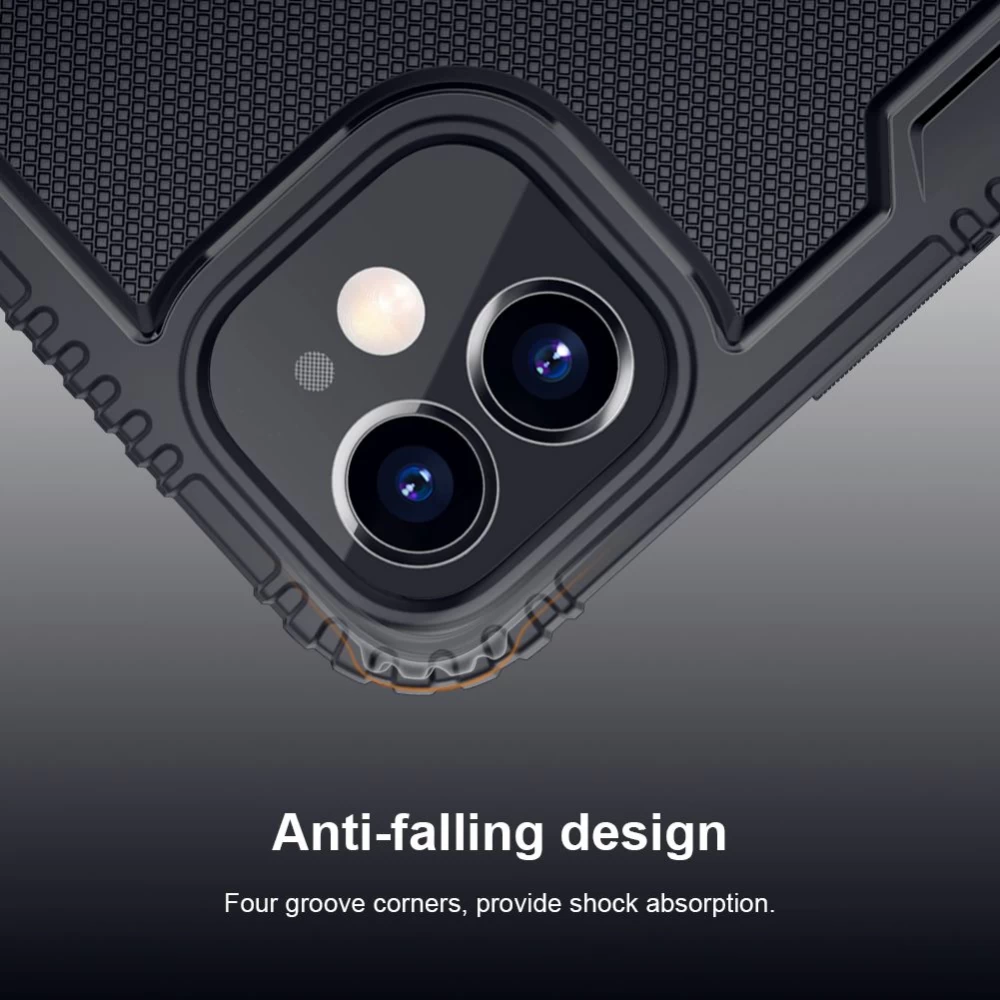 Apple iPhone 12 Mini suojakuori musta Nillkin Tactics