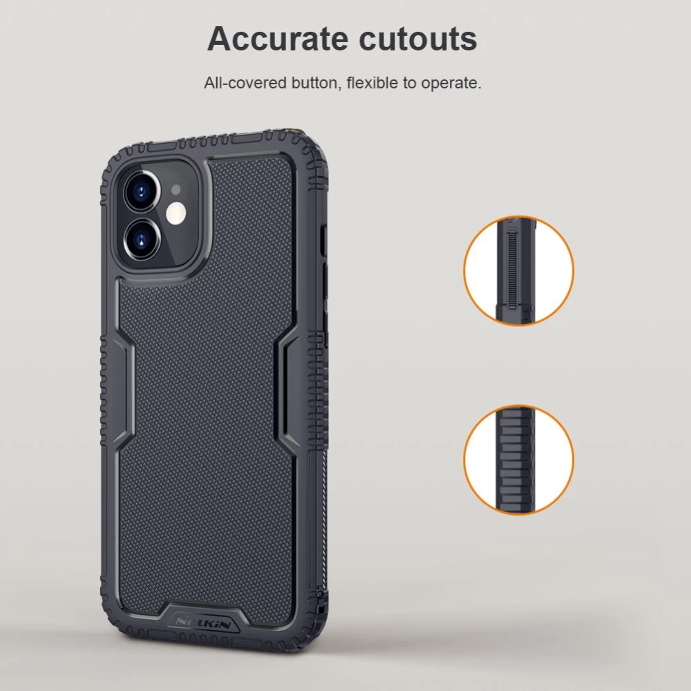 Apple iPhone 12 Mini suojakuori musta Nillkin Tactics
