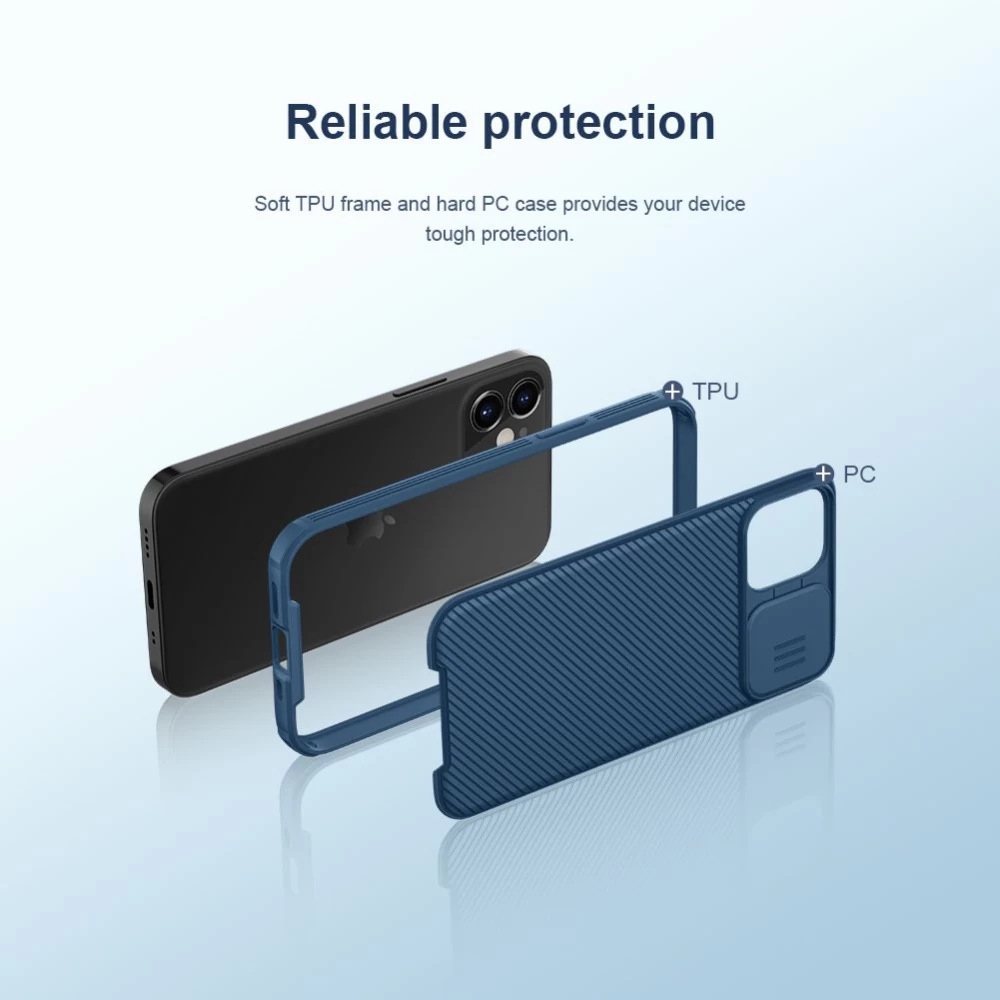 Apple iPhone 12 Mini suojakuori musta Nillkin CamShield Pro Magnetic