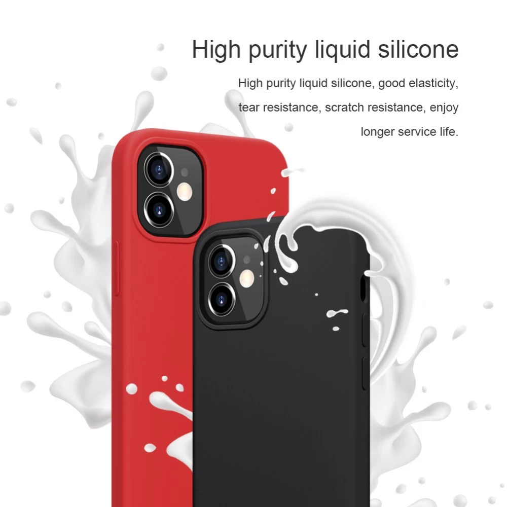 Apple iPhone 12 Mini skal röd Nillkin Flex Pure