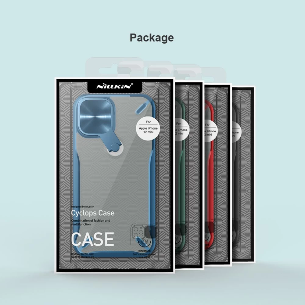Apple iPhone 12 Mini suojakuori punainen Nillkin Cyclops