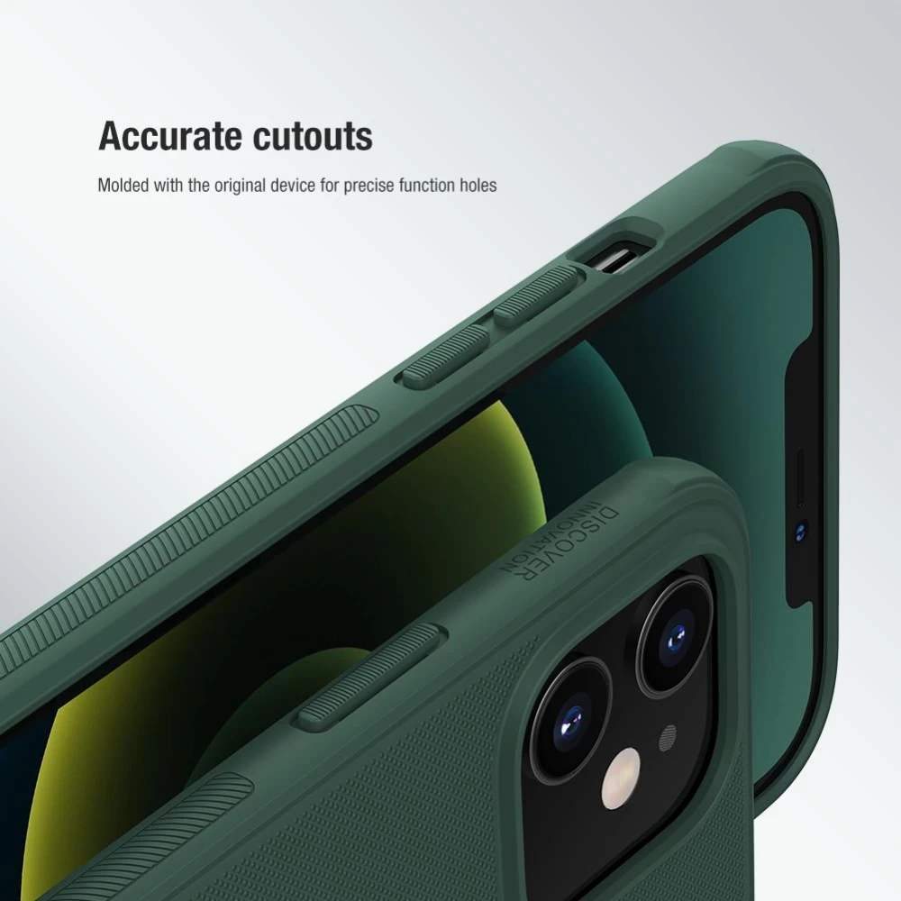 Apple iPhone 12 Mini dėklas raudonas Nillkin Super Frosted Shield Pro 
