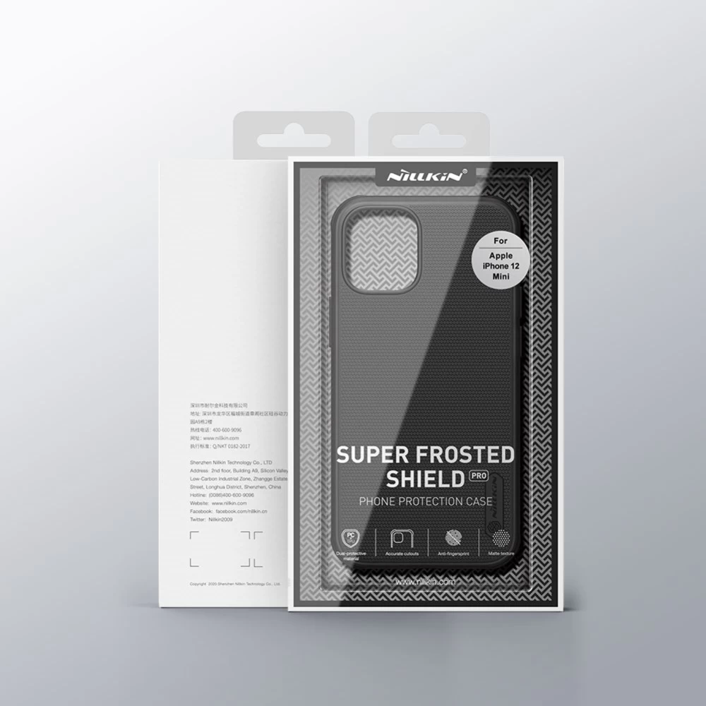 Apple iPhone 12 Mini dėklas raudonas Nillkin Super Frosted Shield Pro 