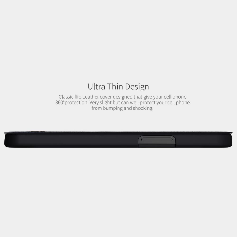 Apple iPhone 12 Mini fodral blå Nillkin Qin Leather