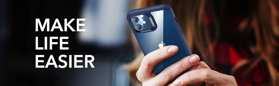 Apple iPhone 12 Mini case blue ESR Ice Shield