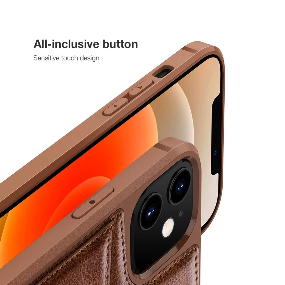 Apple iPhone 12 Mini suojakuori sininen Nillkin Aoge Leather